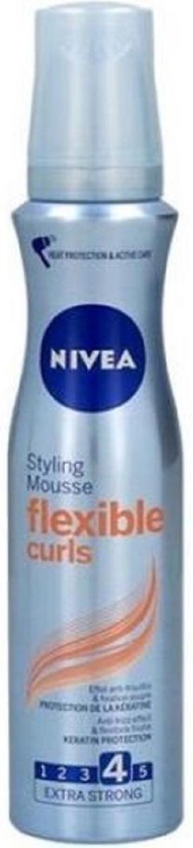 Nivea - Styling Mousse Flexible Curls - Extra Strong nr. 4 - 2 x 150 ml |  bol