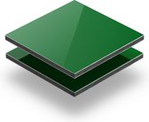 Alupanel groen 3 mm RAL 6024 - 80x60cm