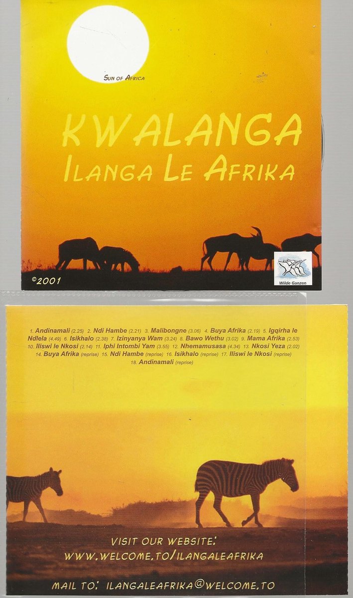 KWALANGA -ILANGA LE AFRIKA