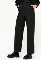 LOLALIZA Klassieke broek - Zwart - Maat 40