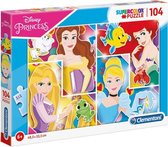 legpuzzel Disney Princess junior karton 104 stukjes