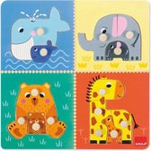 vormenpuzzel Mama's en Baby's hout 15-delig