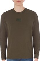 Calvin Klein Center Badge T-shirt - Mannen - army groen