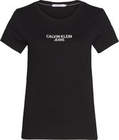 Calvin Klein Institutional T-shirt - Vrouwen - wit - zilver
