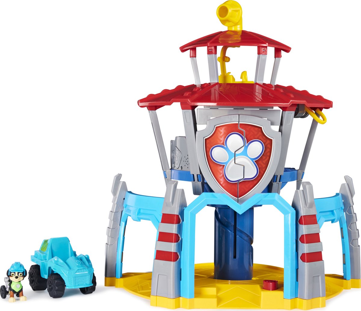 Bol.com PAW Patrol Dino Rescue - Hoofdkwartier-speelset met geluiden en Rex-figuur en -voertuig aanbieding