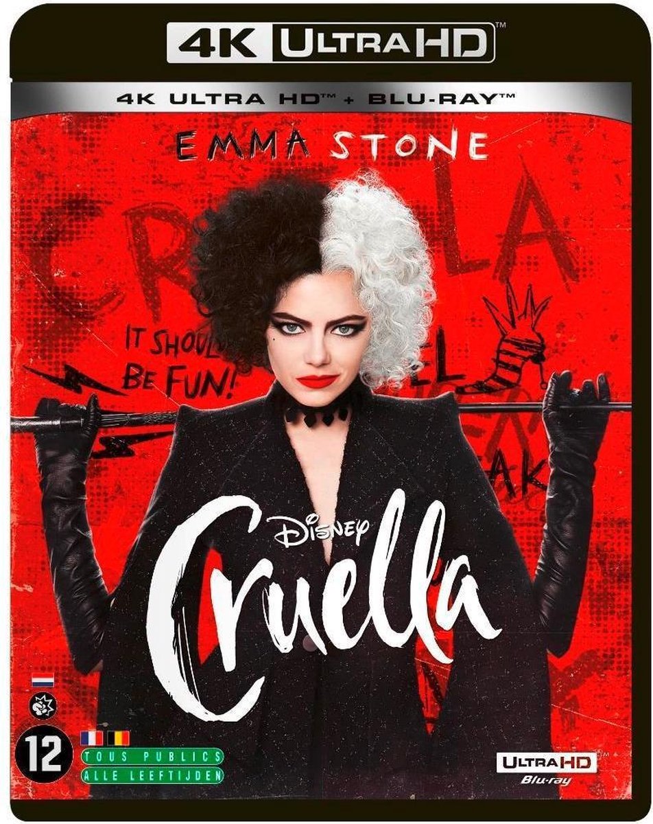 Cruella (4K Ultra HD Blu-ray) (Import geen NL ondertiteling)-