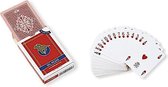 speelkaarten 8,8 x 6,3 cm pvc rood 55-delig