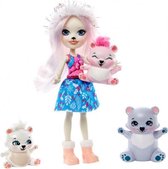 tienerpop Pristina Polar Bear meisjes 15 cm wit/blauw