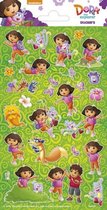 stickers Dora 10 x 20 cm papier groen 30 stuks