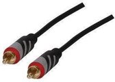 HQ RCA (tulp) male - RCA (tulp) male  kabel 10M