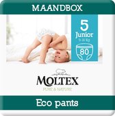Moltex Pure & Nature Eco Pants Junior, Maat 5 (9-14 kg) - 80 luierbroekjes - Maandbox