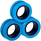 Magnetische Fidget Ringen - 3 stuks - Blauw