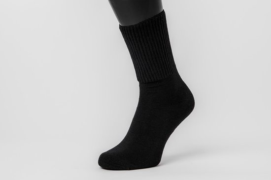 Reflexwear Diabetes sokken - zwart -  Geen voelbare naden - Niet knellend - Schoenmaat: 39-42