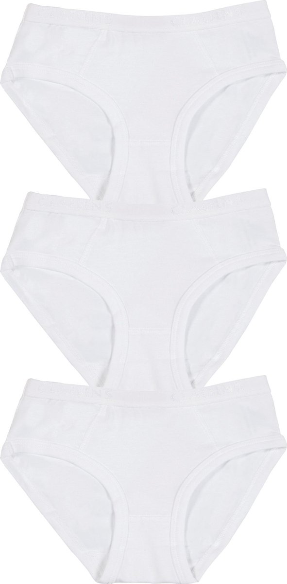Claesen's® - Meisjes Slip 3-pack WitCL 730-White-12