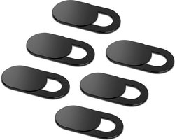 6 stuks - Webcam cover - Sticker - Slider - Schuifje WebCam - Camera Cover voor Smartphone - MacBook - iPad - Tablet - Laptop - 6-Pack