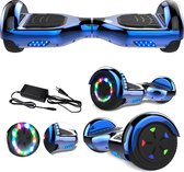 Hoverboard | Evercross | Bluetooth Speaker | Oxboard | LED verlichting | Blauw Chroom