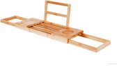 Bamboe Badplank | uitschuifbaar van 50 tot 85 cm | 50-85 x 18 x 4 cm |