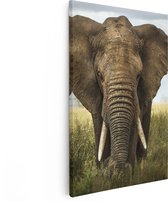 Artaza Peinture sur toile Éléphant dans la nature – Couleur – 60 x 90 – Photo sur toile – Impression sur toile