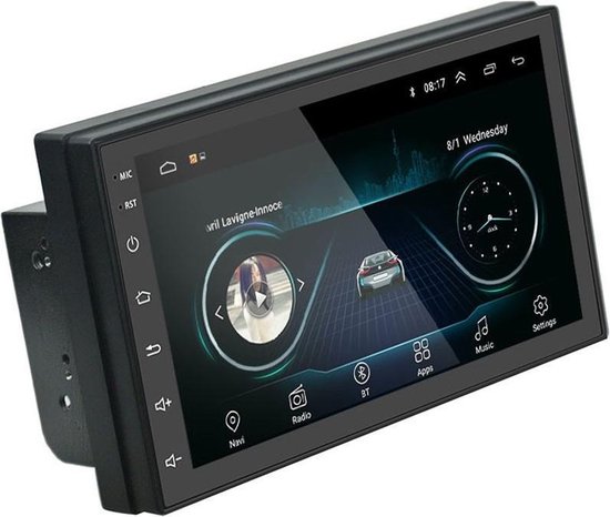 Autoradio radio à écran tactile universel 7 pouces 1+16g 2 DIN stéréo GPS  Android car Video - Chine Vidéo de voiture, radio de voiture Android