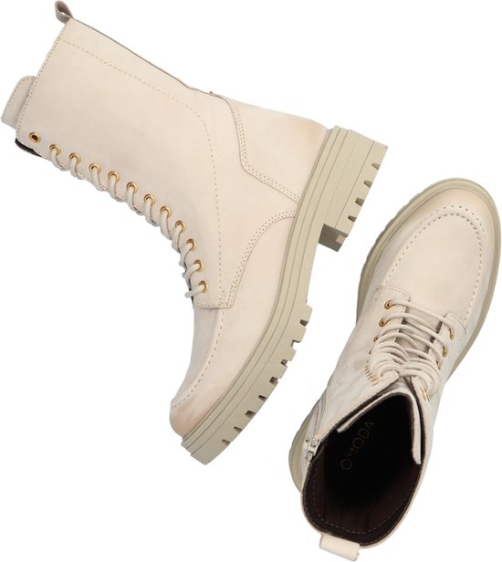 Omoda Lpmonk 08 Veterboots Laarzen Met Veters Dames Beige Maat 42 bol