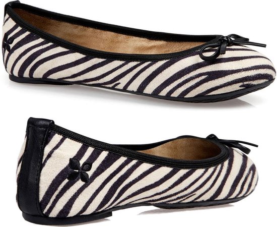 Butterfly Twists – ballerina schoenen dames – Cleo Zebra – maat 37 - ballerina schoenen meisjes - Moederdag - Cadeau