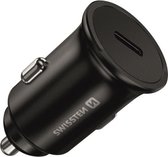 Swissten Autolader - USB-C Snellader - Geschikt voor o.a. iPhone & Samsung - 45W - Zwart