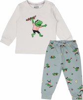 Kuuk'n Kees Wit/Groen Pyjama maat 74/80 2020462