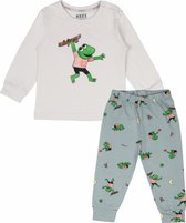 Kuuk'n Kees Wit/Groen Pyjama maat 86/92 2020462