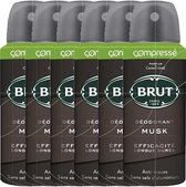 Brut - Deodorant - Musk - 6 x 100ML - Voordeelverpakking
