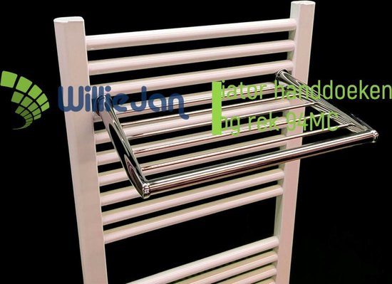 WillieJan Radiator rek voor handdoeken - Chroom - 5 stangen - 36 cm ...