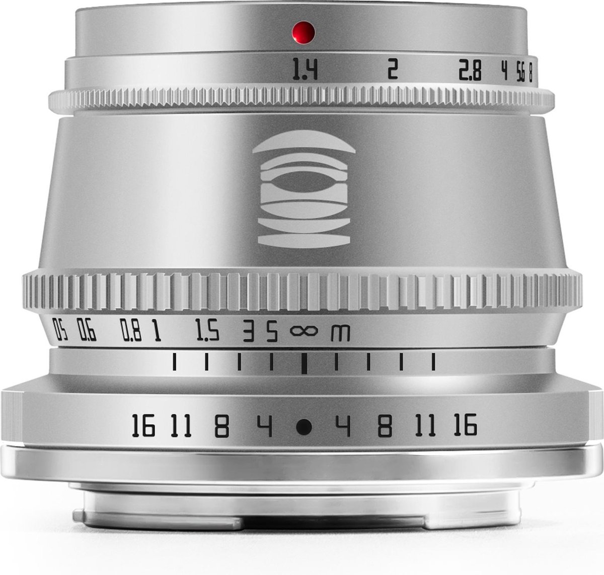 TT Artisan - Cameralens - 35 mm F1.4 APS-C voor Fuji FX-vatting, zilver