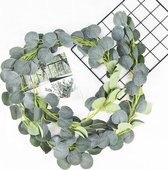 BaykaDecor - Luxe Eucalyptus Slinger - Guirlande - Groen Kunsttakken - Bruiloftdecoratie DIY - Hobby - Bloemenslinger Fiets - 2 m