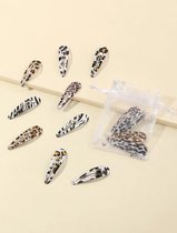 Haarspeldjes - Klikklak - Meisje - Leopard - Luipaard - Zebra - Schoencadeautje - Schoenkado - Schoen kado - Schoen cadeau