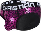 Andrew Christian Posh Leopard Brief - Maat S - Heren Slip - Luipaard print - Mannen Ondergoed