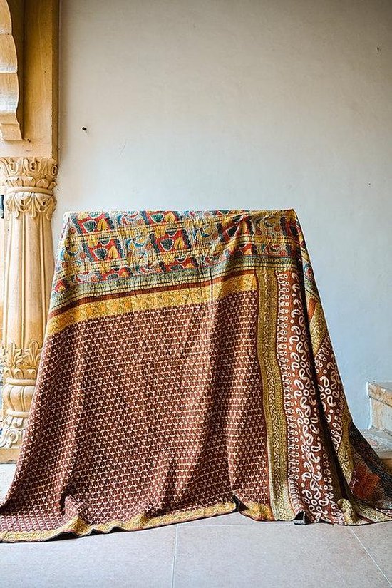 Vintage kantha quilt - sprei - deken | bol