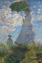 Notes: Claude Monet Woman with a Parasol Notebook