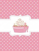 Pink Polka Dot Cupcake Composition Notebook