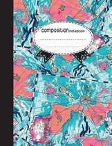 Composition Notebook, 8.5 x 11, 110 pages: Map