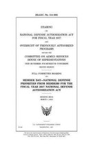 Hearing on National Defense Authorization Act for Fiscal Year 2017 and oversight of previously authorized programs before the Committee on Armed Services, House of Representatives, One Hundre