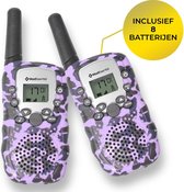 MostEssential Premium Walkie Talkie voor Kinderen - Walkie Talkie - Portofoon - Inclusief 8 Batterijen - Paars