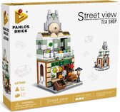 Panlos P-657040 Steet View - Tea Shop - 272 onderdelen - Compatibel met grote merken - Bouwdoos