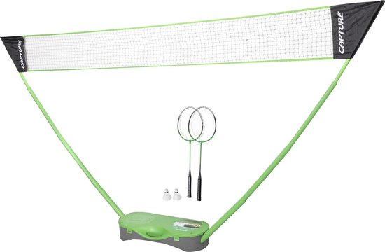 Capture Outdoor, Badmintonset "Poona BS-300", speel op een leuke en gemakkelijke manier buiten badminton, met familie, vrienden, …