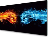 Glasschilderij Boks | 4 mm veiligheidsglas | 100 x 50 cm | Blind ophangsysteem | Glazen schilderijen