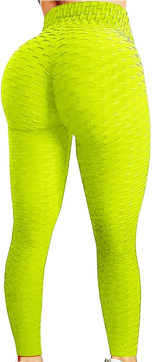 Miresa - Sexy Sportleggings / Fitness & Yoga High Waist Leggings – Geel - Maat M