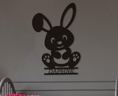 Wanddecoratie kinderen | konijn