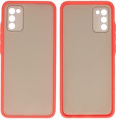 Samsung Galaxy A02S Hoesje - Back Cover Telefoonhoesje - Rood