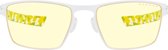 GUNNAR Gaming- en Computerbril - Kids - ESL Blade Lite (Leeftijd 12+), White Frame, Amber Tint - Blauw Licht Bril, Beeldschermbril, Blue Light Glasses, Leesbril, UV Filter