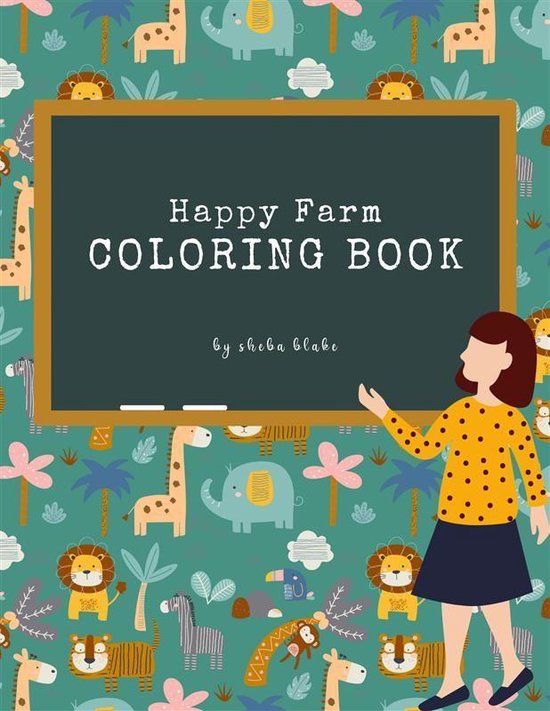 Happy Farm Coloring Book for Kids Ages 3+ (Printable Version ... - cover