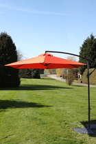 Garden Market Place kantelbare zweefparasol, doorsnede 270 cm met slinger - Terracotta