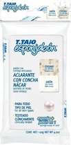 "T.Taio" Esponjabon | 2in1 Zeepspons | Mother Of Pearl | Parelmoer zeep | Met zeep geinfuseerde spons met parelmoer | Zuiverd de huid